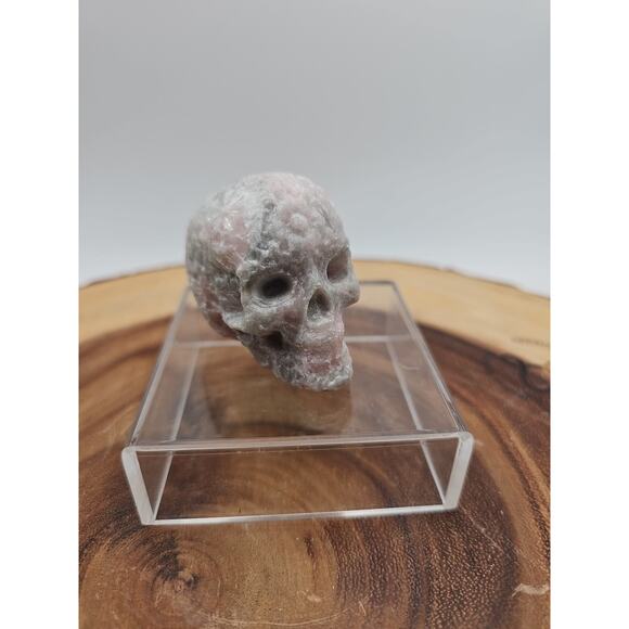 Pink Opal &Fluorite Skulls. .60lb 49mm - Picture 5 of 16